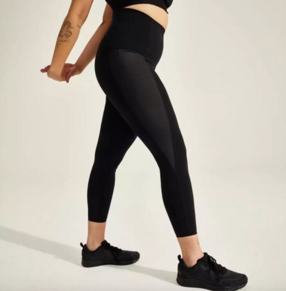 Sweaty Betty X Halle Berry Storm Power Shine High Waist 7/8 Workout Leggings